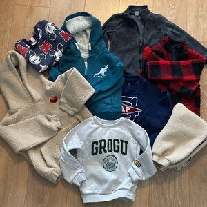 Toddler boy sweatshirts & hoodie bundle size 5